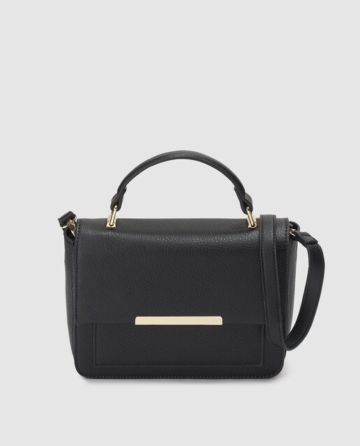Bolso de mano El Corte Inglés en negro con asa larga