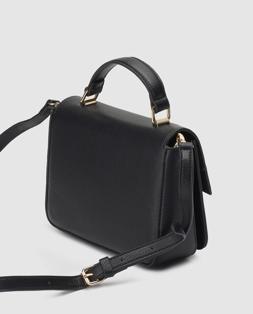 Bolso de mano El Corte Inglés en negro con asa larga