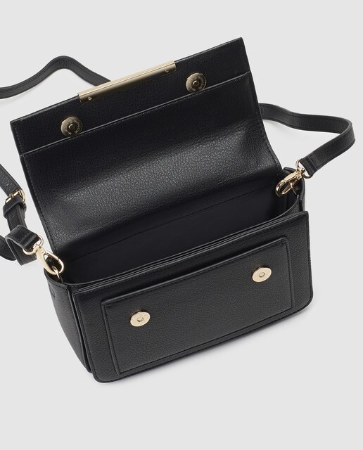 Bolso de mano El Corte Inglés en negro con asa larga