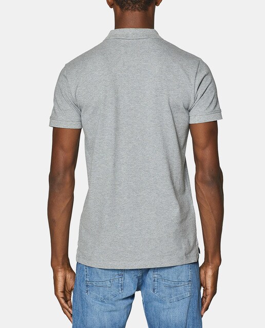 Polo de hombre Esprit gris claro de manga corta