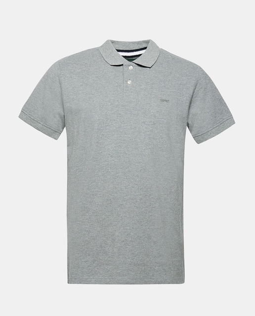 Polo de hombre Esprit gris claro de manga corta