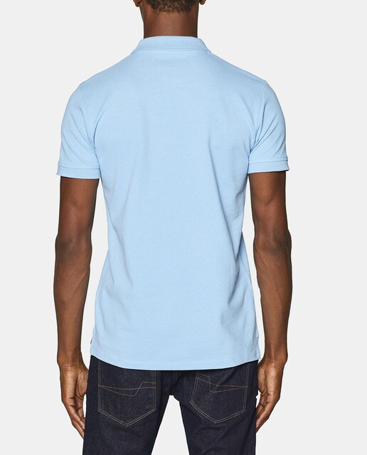 Polo de hombre Esprit azul claro de manga corta