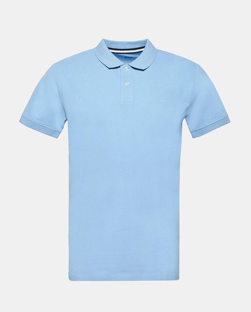 Polo de hombre Esprit azul claro de manga corta