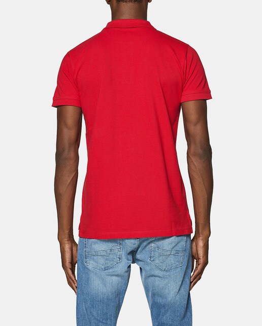 Polo de hombre Esprit rojo de manga corta