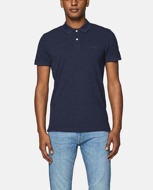 Polo de hombre Esprit azul marino de manga corta