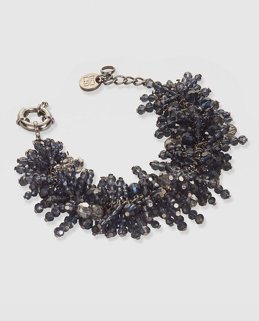 Pulsera Gloria Ortiz de cristal gris