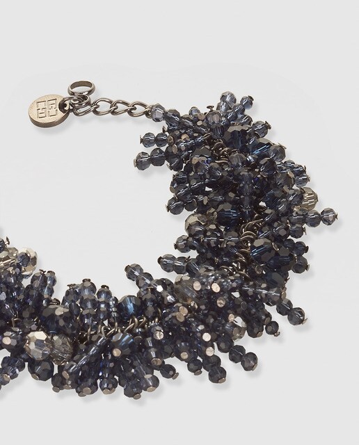 Pulsera Gloria Ortiz de cristal gris