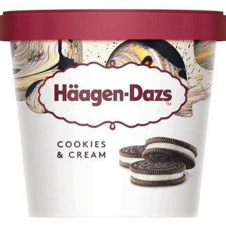 Haagen-Dazs Gelado de Cookies e Natas embalagem 95 ml