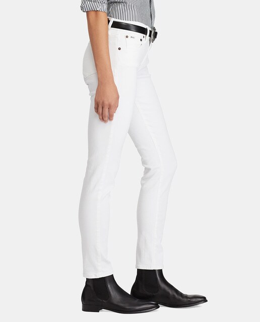 Vaquero pitillo de mujer Polo Ralph Lauren en color blanco