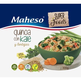 Maheso Quinoa com Kale e Lentilhas embalagem 300 g
