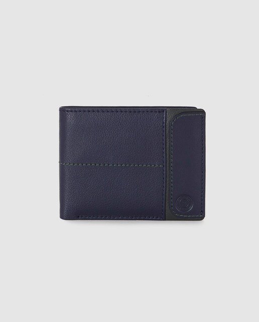 Cartera de hombre tipo americano Miguel Bellido de piel en azul