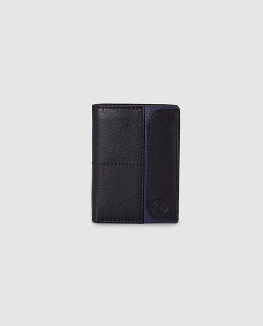 Cartera vertical de hombre Miguel Bellido de piel en negro