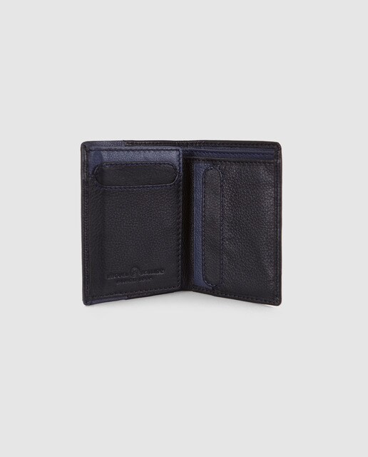Cartera vertical de hombre Miguel Bellido de piel en negro