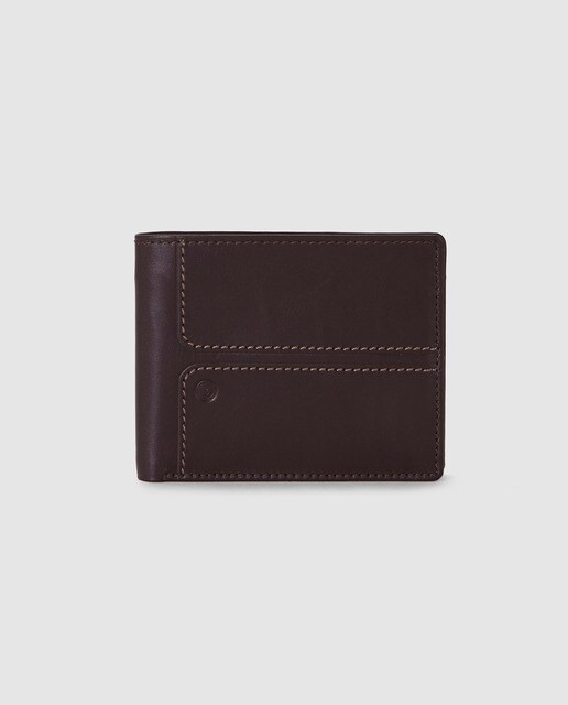 Cartera de hombre tipo americano Miguel Bellido de piel en marrón