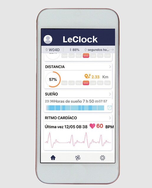 Smartwatch híbrido Neckmarine NKM949804 anadigital de caucho naranja