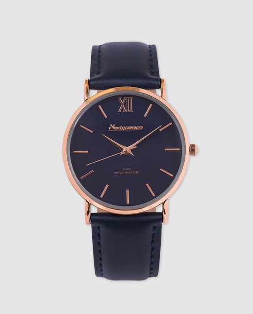 Reloj de hombre Neckmarine NKM535M11 de piel azul marino
