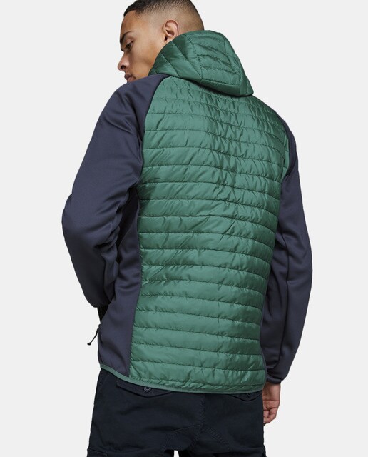 Cazadora de hombre Jack & Jones verde con capucha