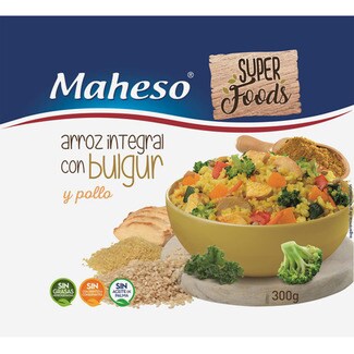 Maheso Arroz Integral com Bulgur e Frango embalagem 300 g