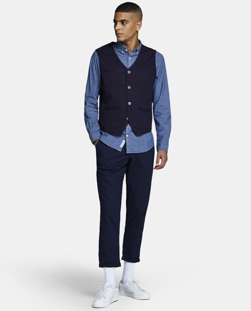 Chaleco de hombre Jack & Jones azul marino
