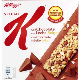 Special K Barras de Cereais com Chocolate de Leite Pack 6 embalagem 21,5 g