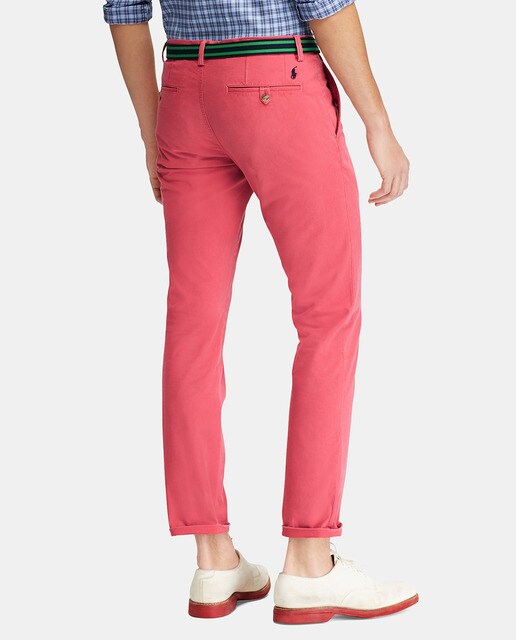Chino de hombre Polo Ralph Lauren slim rosa