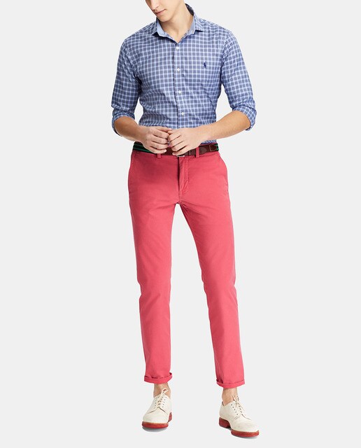 Chino de hombre Polo Ralph Lauren slim rosa