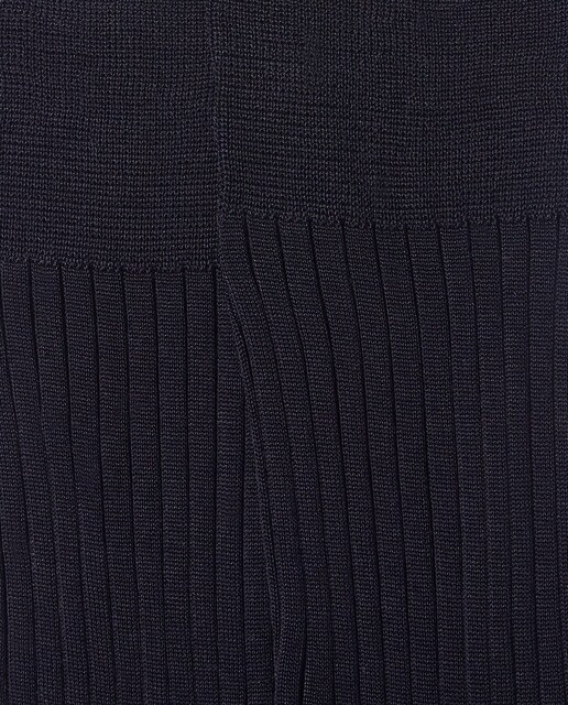 Calcetines de hilo de escocia de hombre Ermenegildo Zegna cortos negros