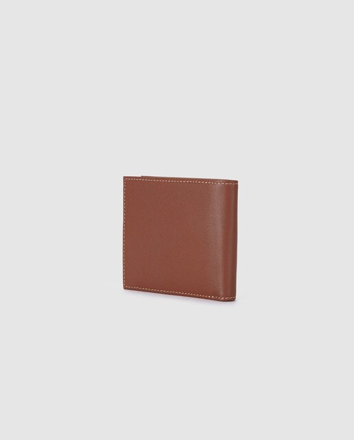Cartera de hombre Hackett de piel en marrón con monedero