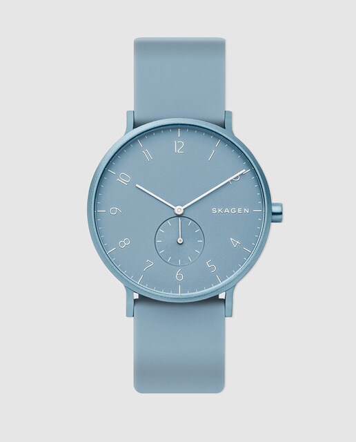 Reloj de hombre Skagen Aaren Kulor SKW6509 de silicona azul claro