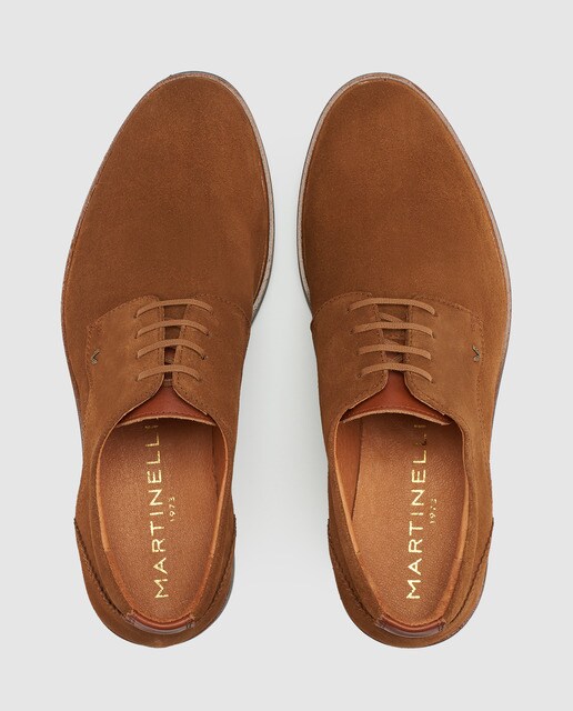 Zapatos de cordones de hombre Martinelli de piel en color marrón