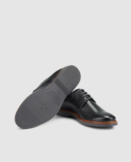 Zapatos de cordones de hombre Martinelli de piel en color negro