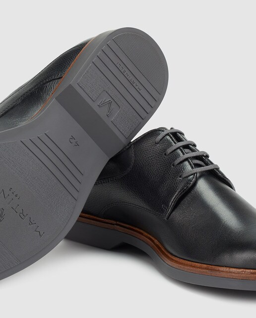 Zapatos de cordones de hombre Martinelli de piel en color negro