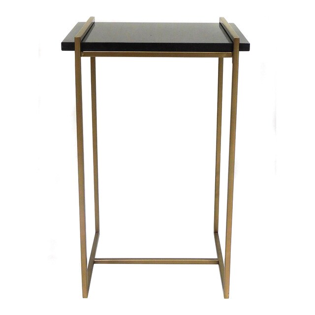 Mesa auxiliar rectangular de mármol Ouro El Corte Inglés