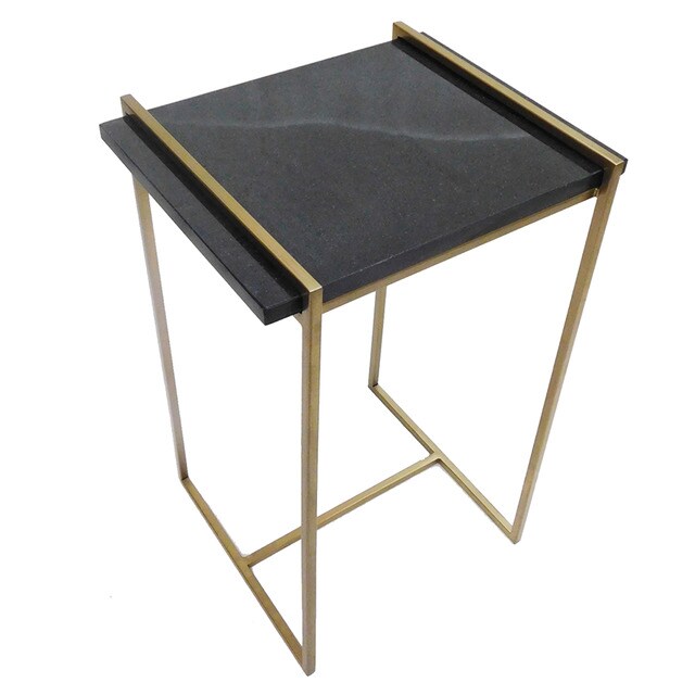 Mesa auxiliar rectangular de mármol Ouro El Corte Inglés