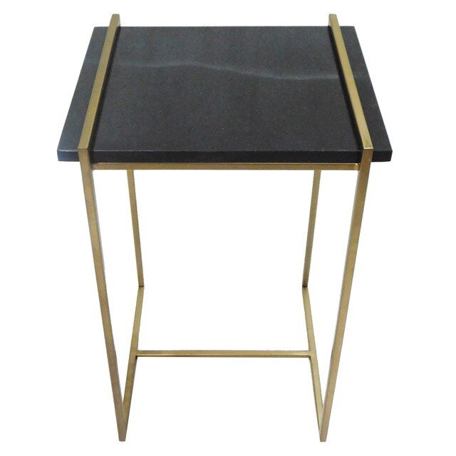 Mesa auxiliar rectangular de mármol Ouro El Corte Inglés