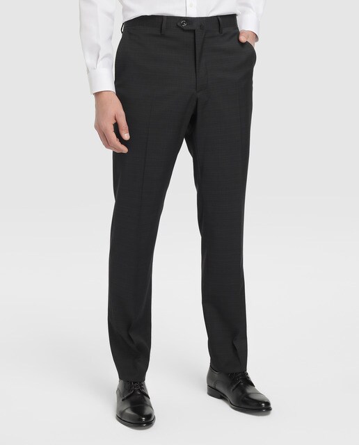 Traje de hombre Emidio Tucci Ceremonia Emidio Tucci regular de cuadros negro