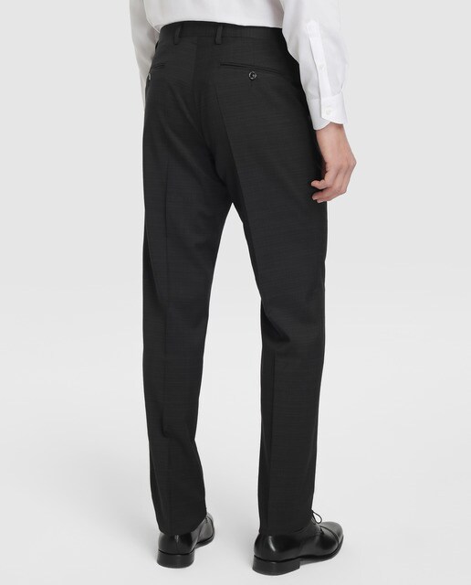 Traje de hombre Emidio Tucci Ceremonia Emidio Tucci regular de cuadros negro