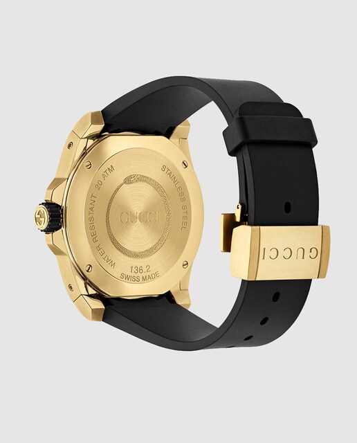 Reloj de hombre Gucci Dive YA136219 de caucho negro