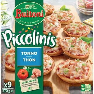 Buitoni Mini Pizza Piccolinis de Atum embalagem 270 g