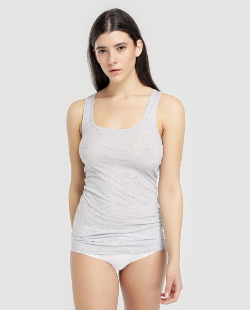 Camiseta interior Ultralight de mujer Hanro en gris
