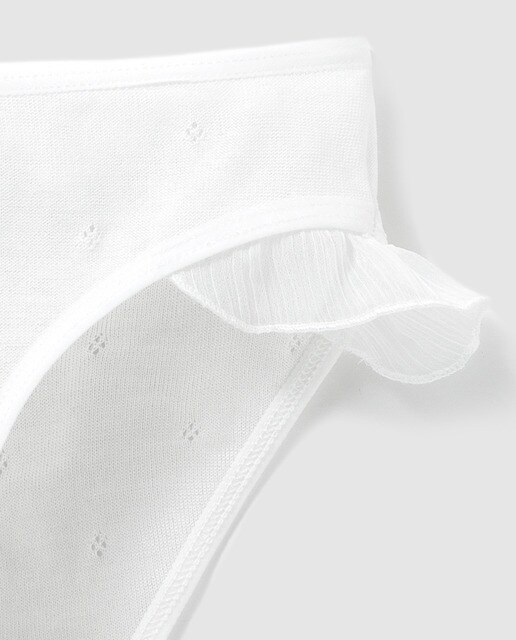 Bragas de niña Diacar en crema con calados