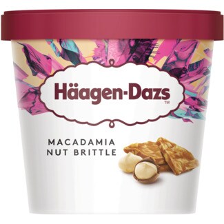 Haagen-Dazs Mini Gelado de Noz de Macadâmia embalagem 95 ml