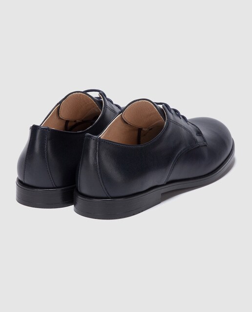 Zapatos de cordones de comunión de niño Tizzas en azul marino