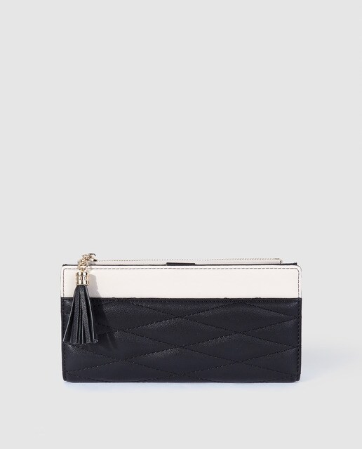 Cartera grande de mujer El Corte Inglés acolchada en negro