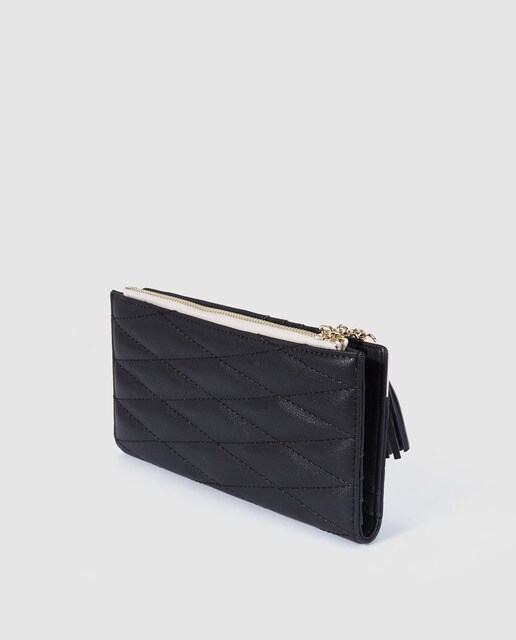 Cartera grande de mujer El Corte Inglés acolchada en negro