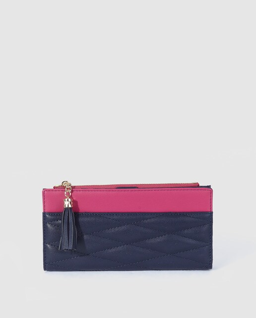 Cartera grande de mujer El Corte Inglés acolchada en azul marino