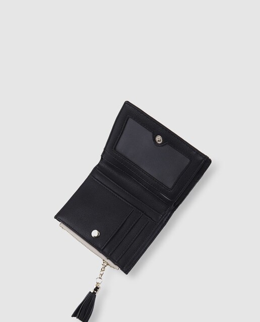 Cartera pequeña de mujer El Corte Inglés acolchada en negro