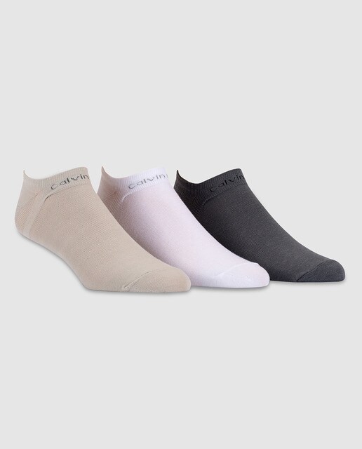 Pinkies tres pares de calcetines Calvin Klein