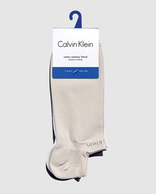 Pinkies tres pares de calcetines Calvin Klein