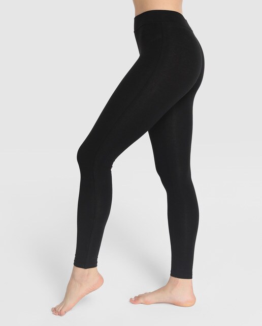 Leggins Ysabel Mora liso en negro
